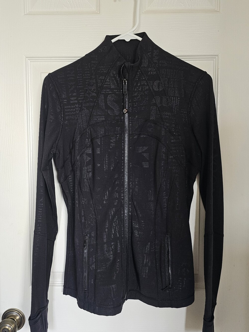 lululemon Size 8 women’s Black Zip-Front Jacket